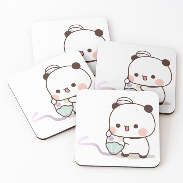 Item preview, Cute funny humor holiday birthday gift lovely cats friend girlfriend Panda Bear Brownie Sugar BuBu DuDu Mochi Milk peach Valentine xmas goma Couple designed and sold by OceanLiveArts.
