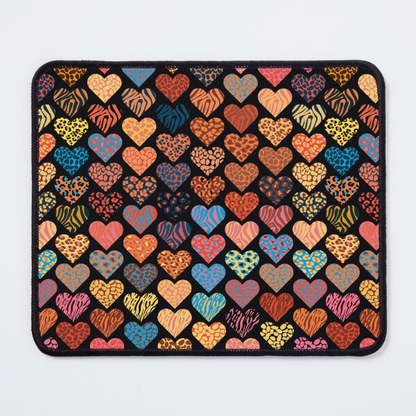 Item preview, Animal Print Heart Pattern – Wild Love Design designed and sold by Kreativa1.