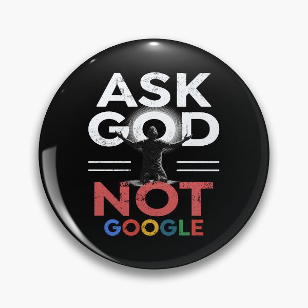 Item preview, Ask God Not Google - Funny Christian Prayer Shirt |  Bold Religious Quote| Faith Over Tech |  Christian Humor  designed and sold by Cree8if.