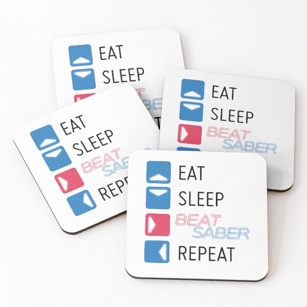 Item preview, Eat. Sleep. Beat Saber. Repeat. - black designed and sold by GinHans.