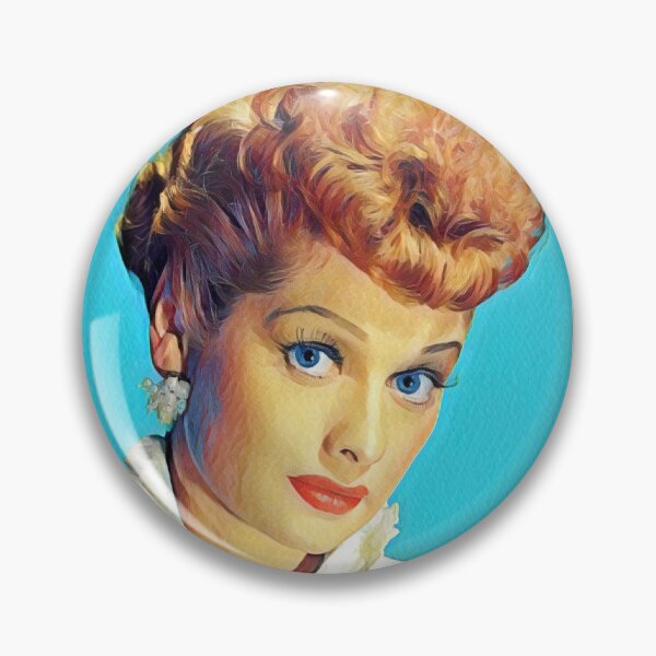 Item preview, Lucille Ball, blue background designed and sold by Pinkgnomie.