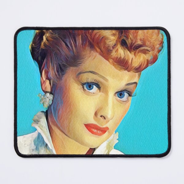 Item preview, Lucille Ball, blue background designed and sold by Pinkgnomie.