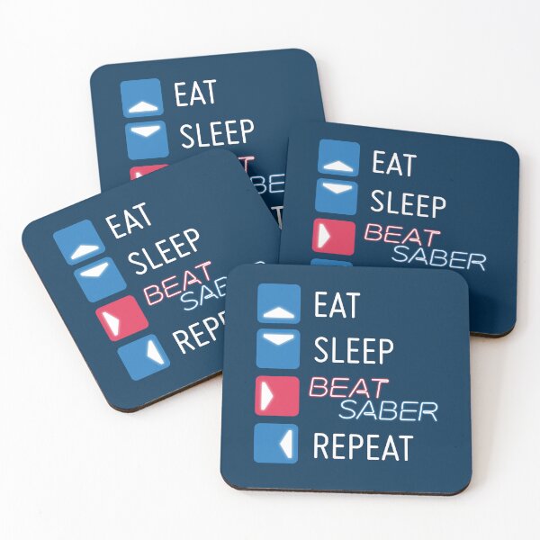Item preview, Eat. Sleep. Beat Saber. Repeat. designed and sold by GinHans.