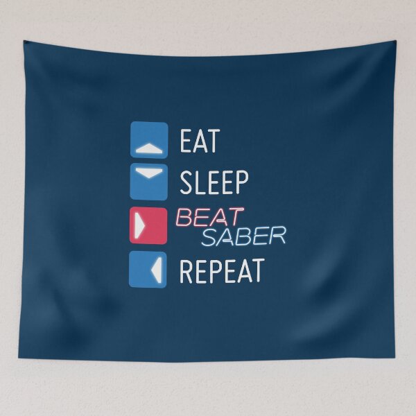 Item preview, Eat. Sleep. Beat Saber. Repeat. designed and sold by GinHans.