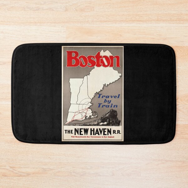 Item preview, Vintage Boston Travel Poster | New Haven Railroad Art | 1930s Train Advertisement | Art Deco Style | New England Map Print designed and sold by artofuniverse.