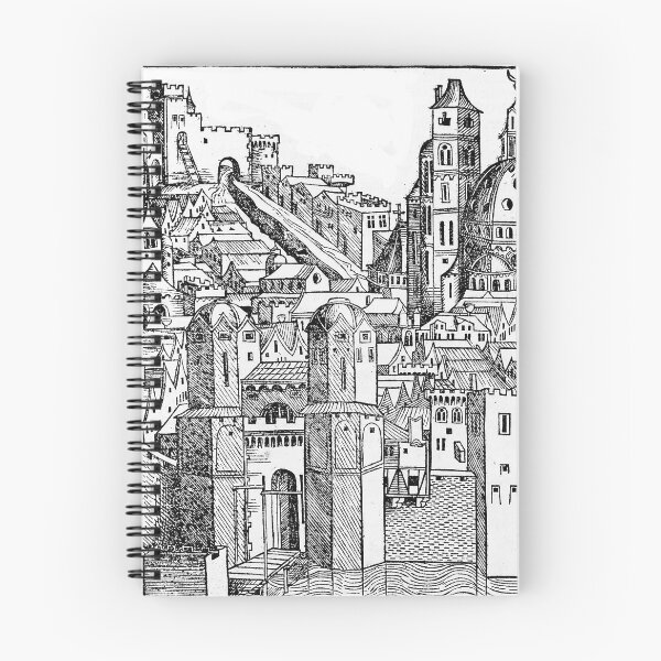 Item preview, Oldest Cities, 15th Century View of Padua –1493 Nuremberg Chronicle designed and sold by CulturalCurios.