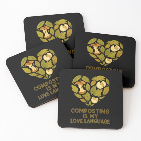 Item preview, Composting Is My Love Language – Eco Heart Design designed and sold by FrameFlow.