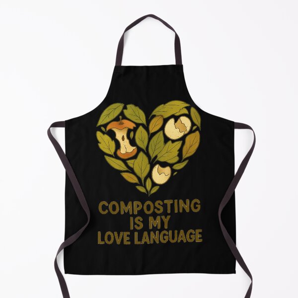 Item preview, Composting Is My Love Language – Eco Heart Design designed and sold by FrameFlow.