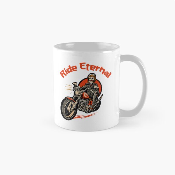 Item preview, Funny Skeleton Biker – Ride Eternal Skull Rider Graphic   designed and sold by majesty-prints.