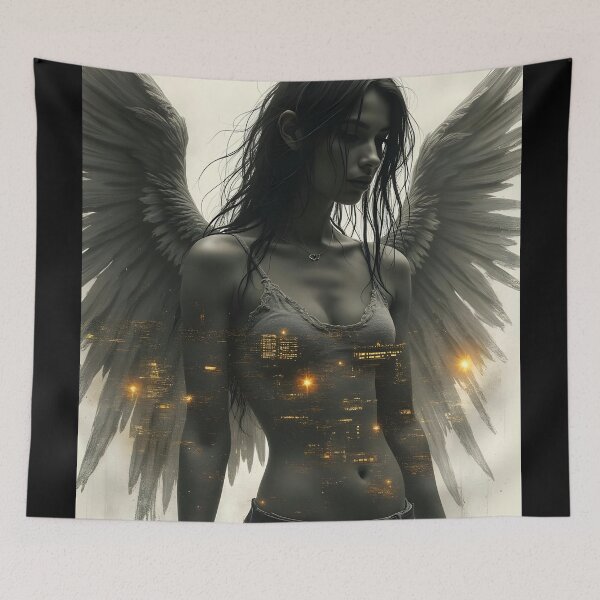 Item preview, Luminous Urban Angel designed and sold by ShadowAndSlate.