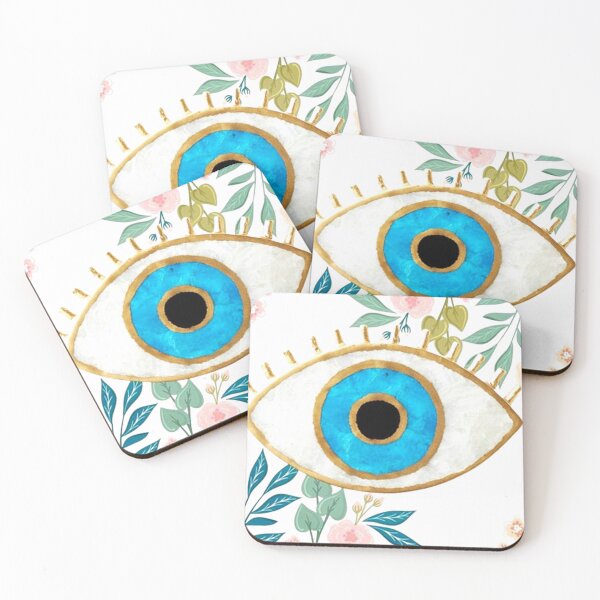Item preview, Evil Eye with Flowers designed and sold by myfavoritegifts.