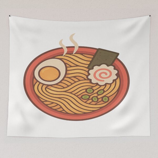 Item preview, Ramen Rising – A Kawaii Twist on the Japan Flag designed and sold by Globalcitytees.