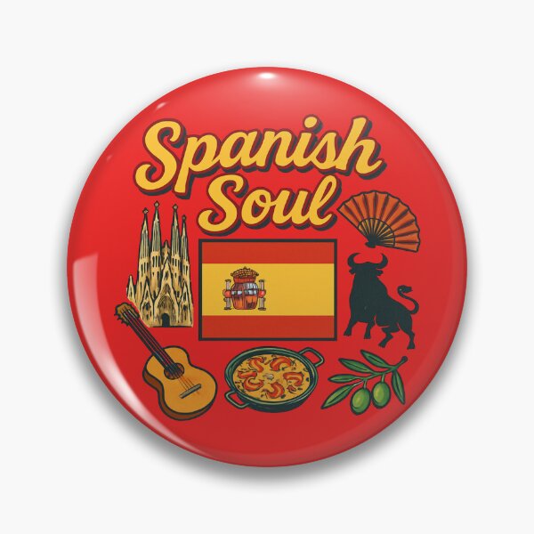 Item preview, Spanish Soul – Spain Icons Collage with Flag & Culture designed and sold by Timeless Design.