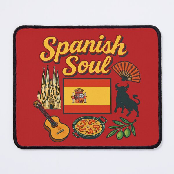 Item preview, Spanish Soul – Spain Icons Collage with Flag & Culture designed and sold by Timeless Design.