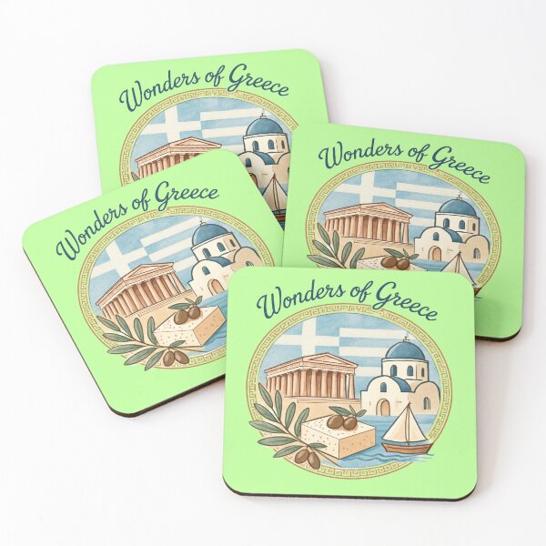 Item preview, Wonders of Greece Vintage Travel Design designed and sold by Timeless Design.