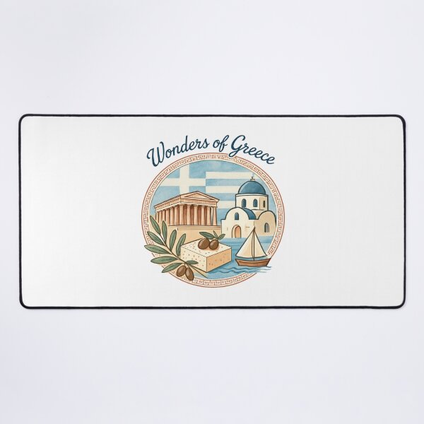 Item preview, Wonders of Greece Vintage Travel Design designed and sold by Timeless Design.