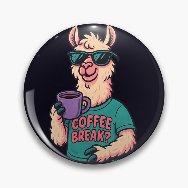 Item preview, Cool Llama Coffee Break designed and sold by ARS ORBA .