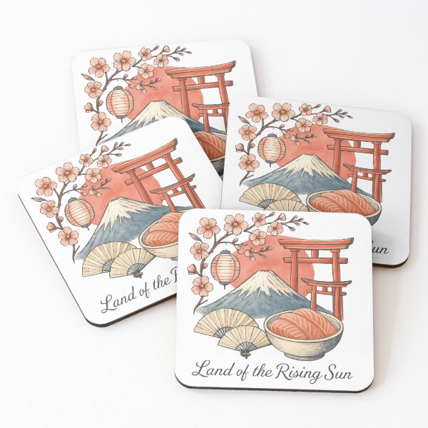 Item preview, Land of the Rising Sun - Elegant Japanese Culture Illustration designed and sold by Timeless Design.