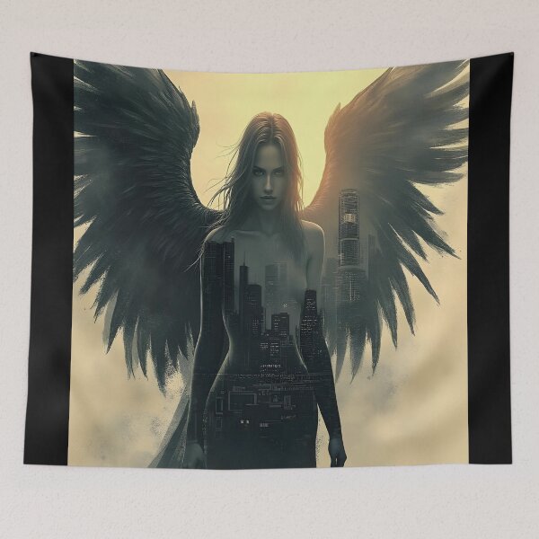 Item preview, Dark Angel Cityscape designed and sold by ShadowAndSlate.