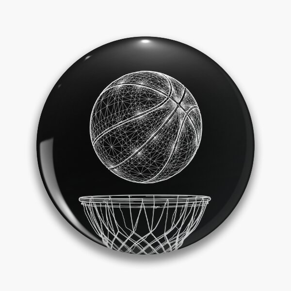 Item preview, Basketball with ball and basket.  designed and sold by mpavlov.