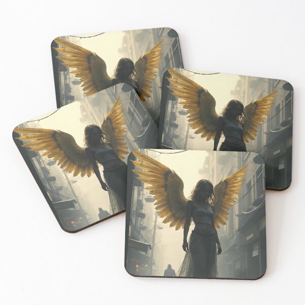 Item preview, Neon Urban Angel Grunge Art designed and sold by ShadowAndSlate.