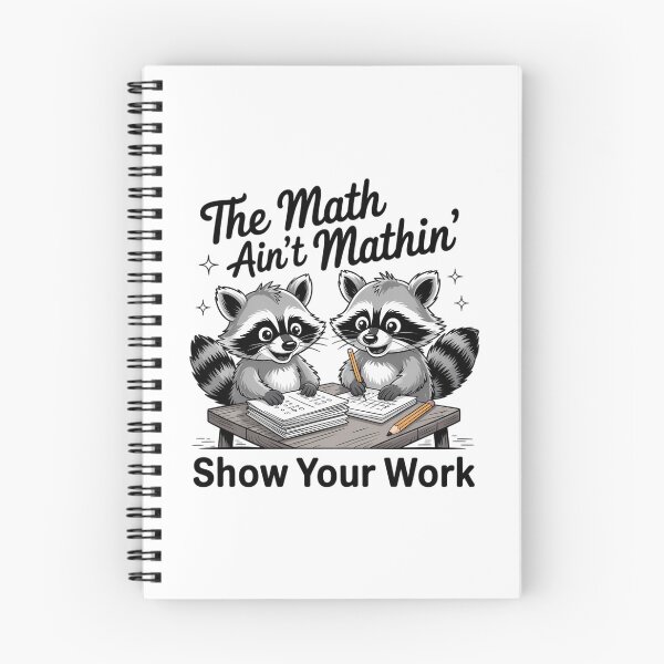Item preview, The Math Aint Mathing Math Teacher Funny Sarcastic Raccoon designed and sold by CookWorldLaughs.