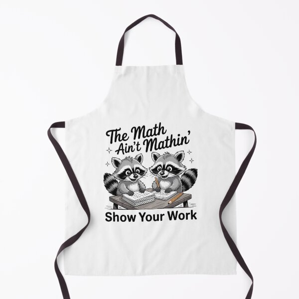 Item preview, The Math Aint Mathing Math Teacher Funny Sarcastic Raccoon designed and sold by CookWorldLaughs.