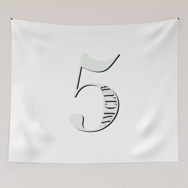 Item preview, The 5 Am Club (black on White) designed and sold by mxlanixxx.