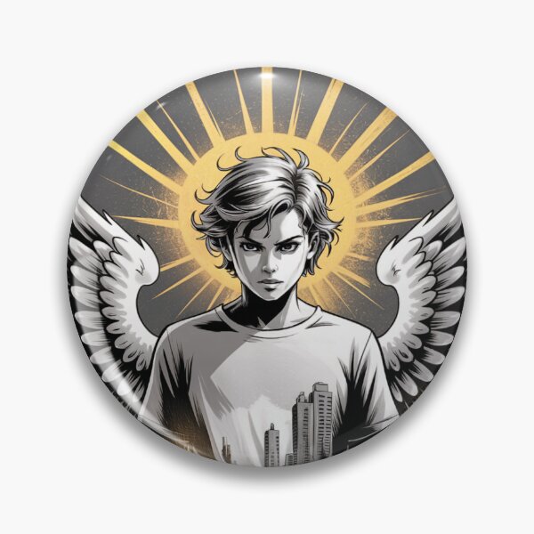 Item preview, Urban Angelic Protector Comic Art designed and sold by ShadowAndSlate.