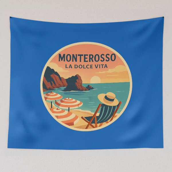 Item preview, Monterosso Beach View – Travel Art designed and sold by Timeless Design.