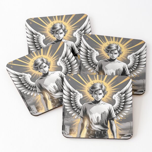 Item preview, Urban Angelic Protector Comic Art designed and sold by ShadowAndSlate.