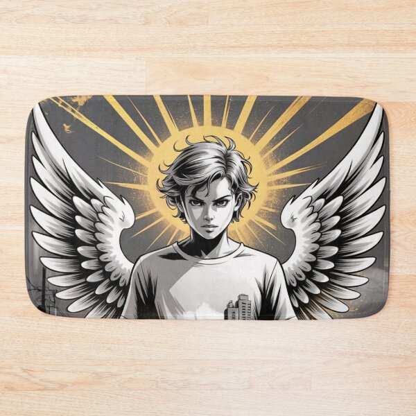 Item preview, Urban Angelic Protector Comic Art designed and sold by ShadowAndSlate.