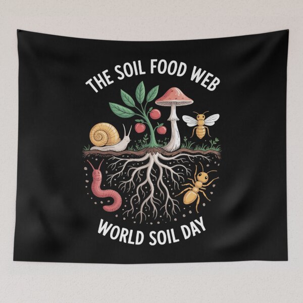Artikelvorschau, Das Soil Food Web Weltbodentag Bekleidung entworfen und verkauft von CookWorldLaughs.