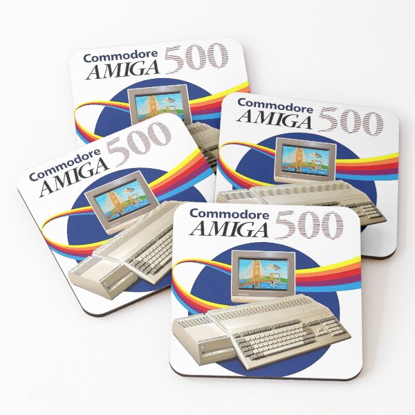 Item preview, Amiga 500 Retro Computer Vintage Poster designed and sold by Retr0Tshirts.