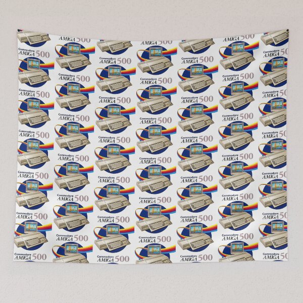 Item preview, Amiga 500 Retro Computer Vintage Poster designed and sold by Retr0Tshirts.