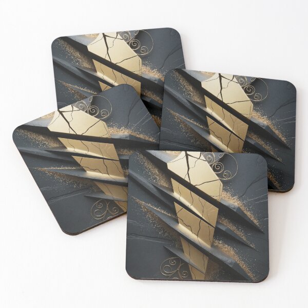 Item preview, Golden Rift Abstract designed and sold by ShadowAndSlate.
