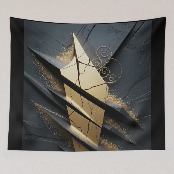 Item preview, Golden Rift Abstract designed and sold by ShadowAndSlate.