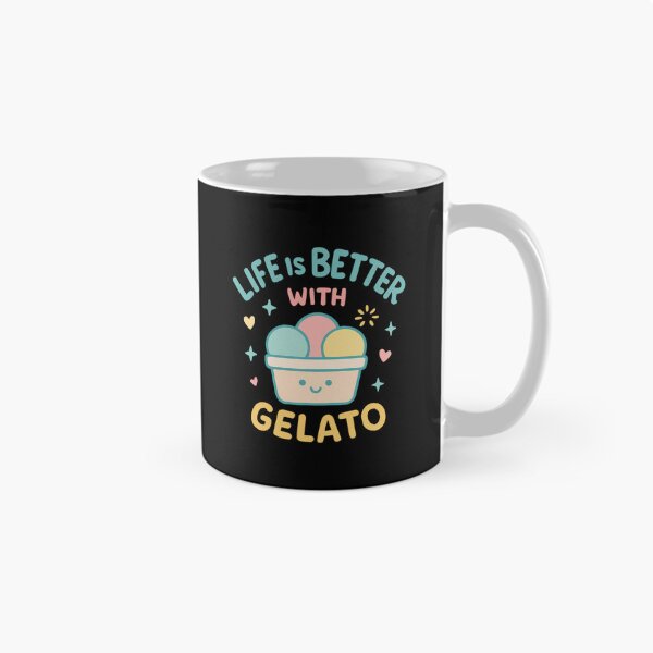 Item preview, Life Is Better With Gelato – Cute Summer Italian Art designed and sold by Timeless Design.