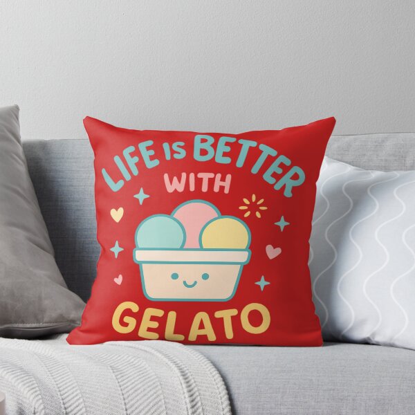 Item preview, Life Is Better With Gelato – Cute Summer Italian Art designed and sold by Timeless Design.
