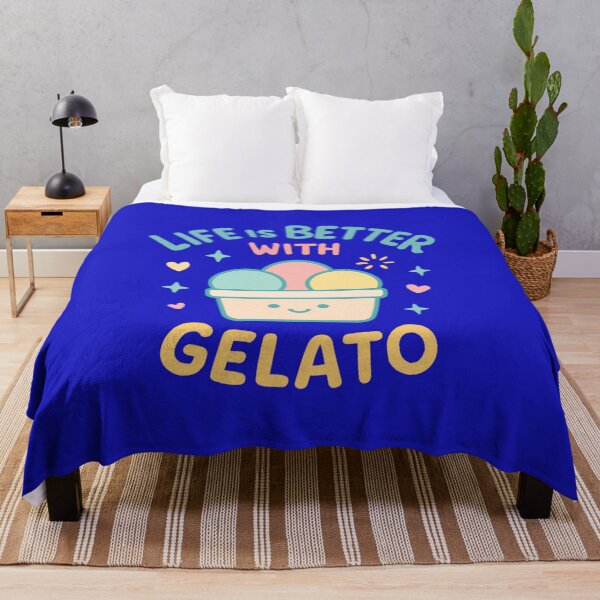 Item preview, Life Is Better With Gelato – Cute Summer Italian Art designed and sold by Timeless Design.