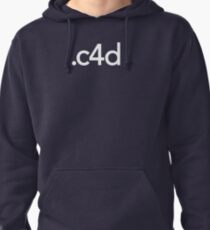 Cinema 4D File Extension Pullover Hoodie