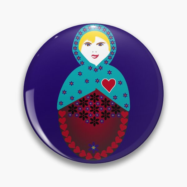 Item preview, Forget-Me-Not Matryoshka - Nesting Doll - Single designed and sold by Kate Anderson Art.