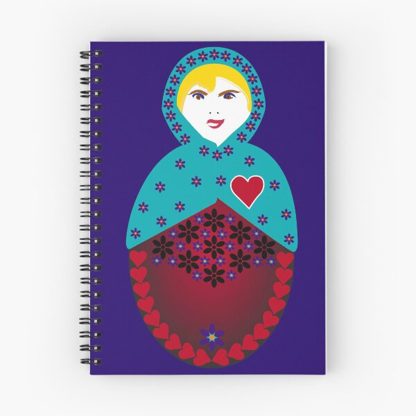 Item preview, Forget-Me-Not Matryoshka - Nesting Doll - Single designed and sold by Kate Anderson Art.