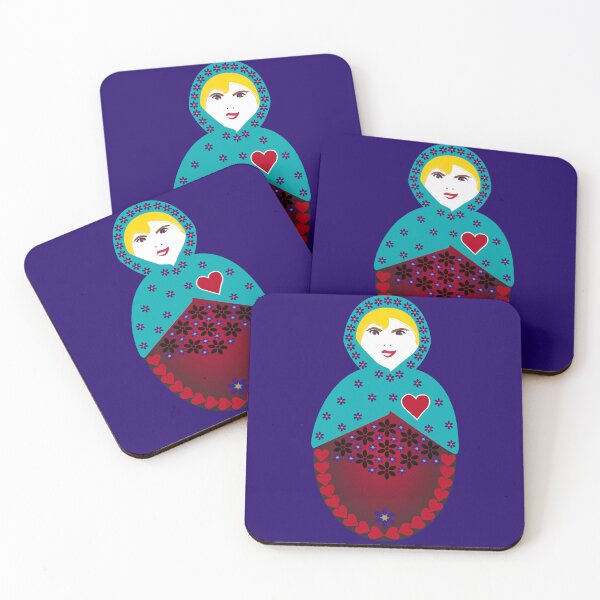Item preview, Forget-Me-Not Matryoshka - Nesting Doll - Single designed and sold by Kate Anderson Art.
