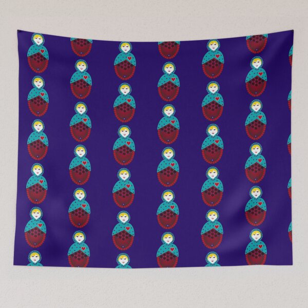 Item preview, Forget-Me-Not Matryoshka - Nesting Doll - Single designed and sold by Kate Anderson Art.