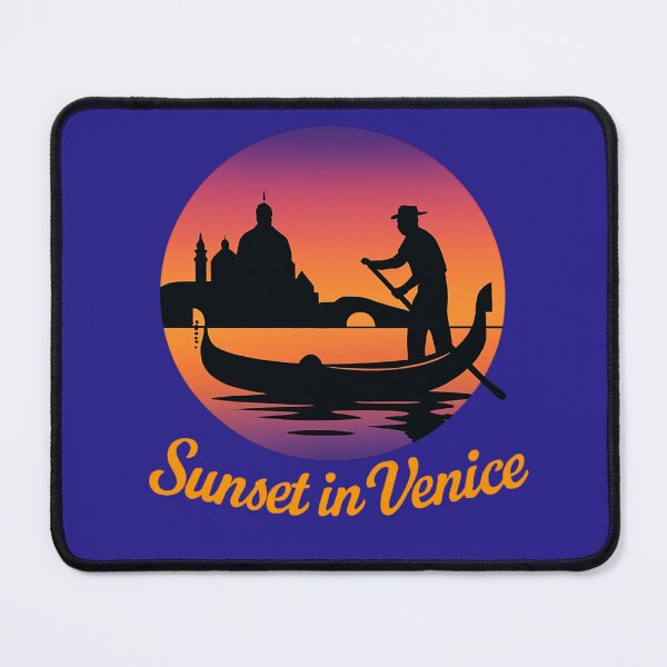 Item preview, Sunset in Venice – Gondola Silhouette Italian Romance Design designed and sold by Timeless Design.