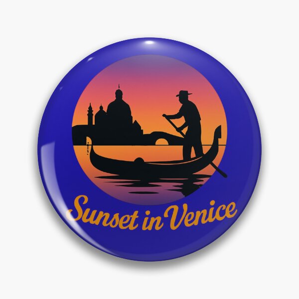 Item preview, Sunset in Venice – Gondola Silhouette Italian Romance Design designed and sold by Timeless Design.