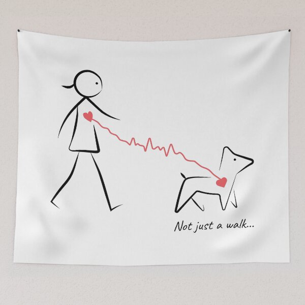 Item preview,  Not Just a Walk – A Minimalist Love Story Between Human and Dog designed and sold by my-wishlist.