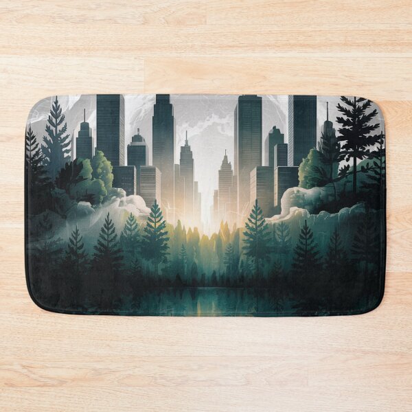 Item preview, Forest City Reflection Moonlight designed and sold by ShadowAndSlate.