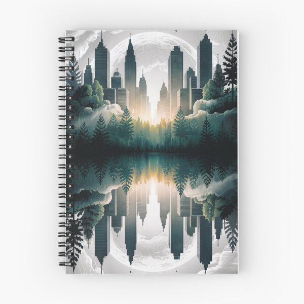 Item preview, Forest City Reflection Moonlight designed and sold by ShadowAndSlate.